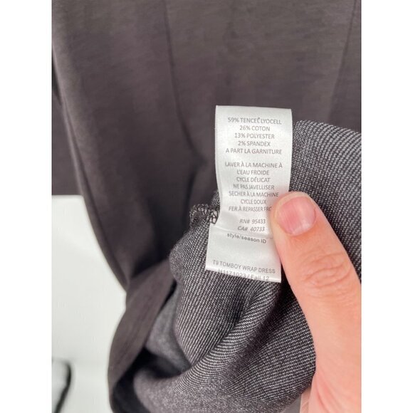 Horny Toad Womens Tomboy Wrap Knit Dress Size M Brown Pocket Long Sleeve Toad&Co - Picture 9 of 10